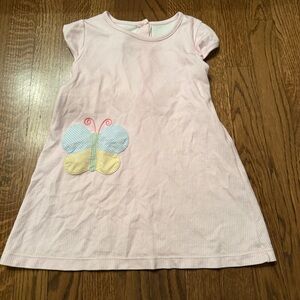 Lullaby set butterfly pocket Pink Dress with Butterfly Design